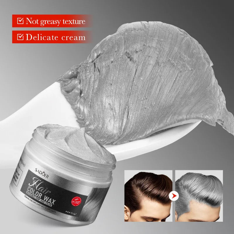 Men Hair Pomade Wax 48 Hour Restoring Pomade Wax Natural Strong Hold Styling Hair Wax Original Hair Clay Pomades Waxes