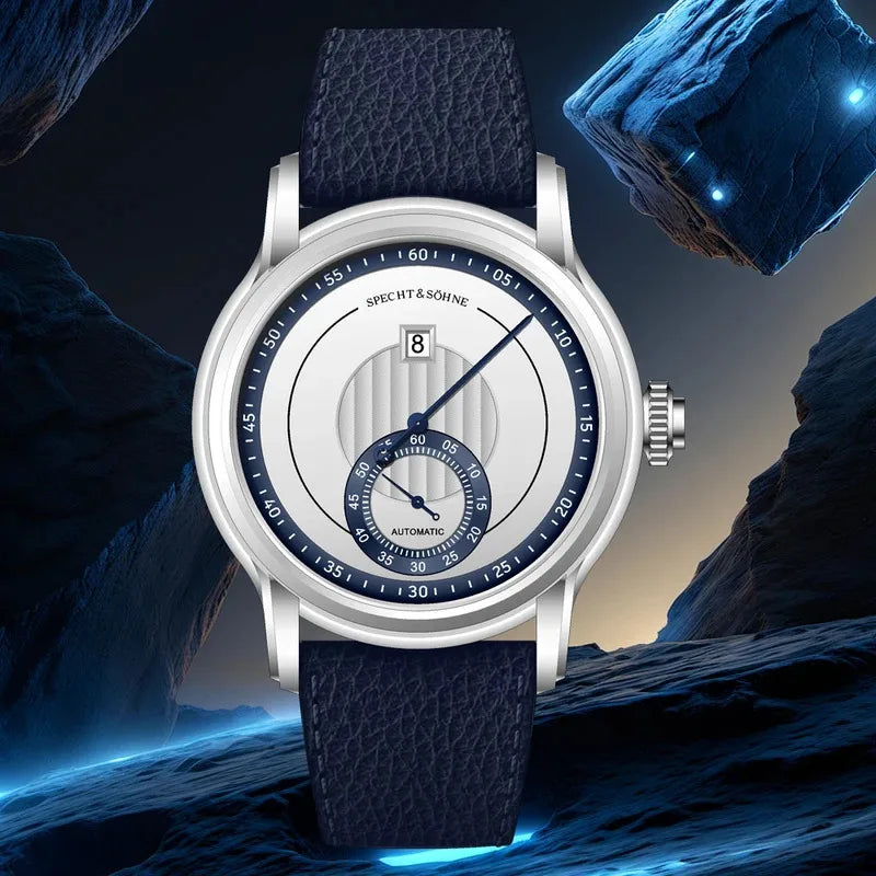 Specht & Sohne Hot Selling Men's Watch Top Brand Luxury Sports Jump Hour Automatic Mechanical Watch Stainless Steel Waterproof