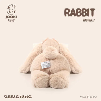 35cm New Simulated Shy Rabbit Doll Stuffed Plush Toy Cartoon Anime Cute Pillow Children's Birthday Gift Fun Doll
