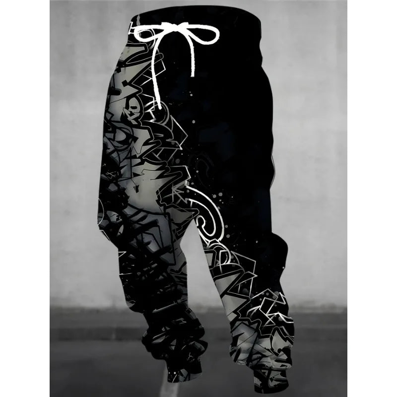 2026 Autumn and Winter Hot Selling Fashion Dark Cool Gothic Texture Men's Casual Sports Outdoor Jogging Pants Kids Pants