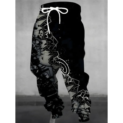 2026 Autumn and Winter Hot Selling Fashion Dark Cool Gothic Texture Men's Casual Sports Outdoor Jogging Pants Kids Pants
