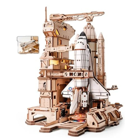 ROKR 3D Wooden Puzzle Space Shuttle Model Kits To Build STEM Toy Gift LKA02 For Adults