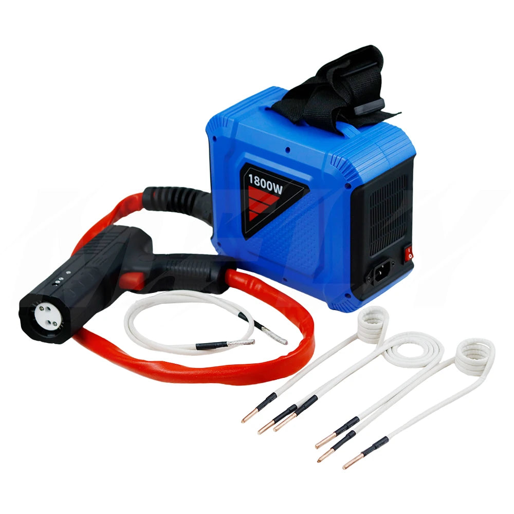 1800W Magnetic Induction Heater Kit 110V 220V Automotive 1800W Flameless Heat Induction Heating Machine Car Repair Remover Tool