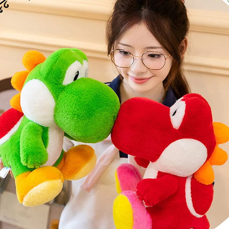 2026 New Red 30cm Cartoon Cute Yoshi Plush Toy Doll Yoshi Dinosaur Plush Soft Fill Toy Pillow Birthday Gift