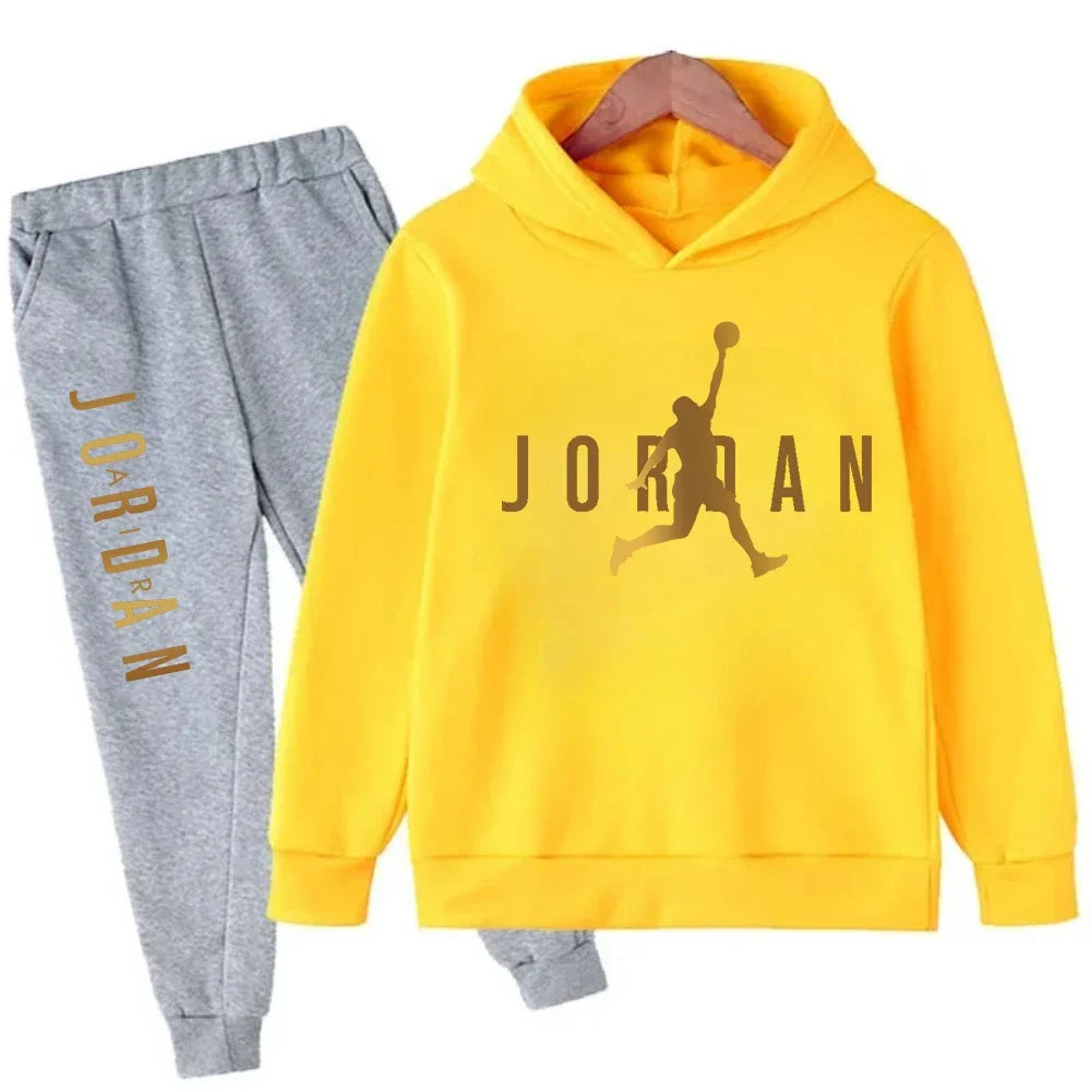 Autumn Warm Slam Dunk Master Pattern Printed Children Set Hoodie+Pant Suit 2pcs Set Kids Boy Girl Fashion Clothing Tracksuits