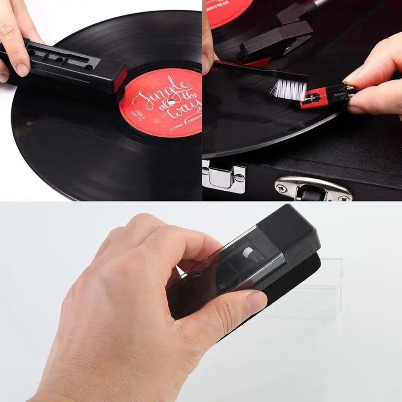 Anti Static Vinyl Record Cleaner Spray Kit Deep Groove Dust Remover Alcohol Free Liquid Microfiber Cloth Turntable LP Brush