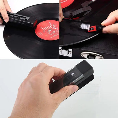 Anti Static Vinyl Record Cleaner Spray Kit Deep Groove Dust Remover Alcohol Free Liquid Microfiber Cloth Turntable LP Brush