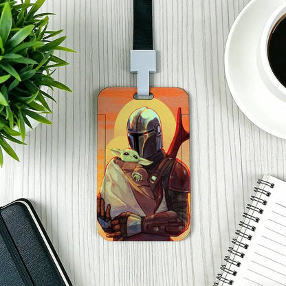 Cartoon Star Wars War Yoda Card Holder Employee Card Cover Lanyard Work Business ID Badge Holder Name Tag Cards Case