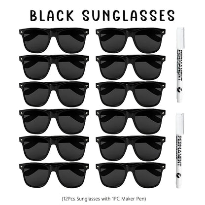 12-100Pcs Wedding Sunglasses for Guests Heart Shaped Sunglasses Bachelorette Party Glasses Bridal Shower Party Favors Photo Prop
