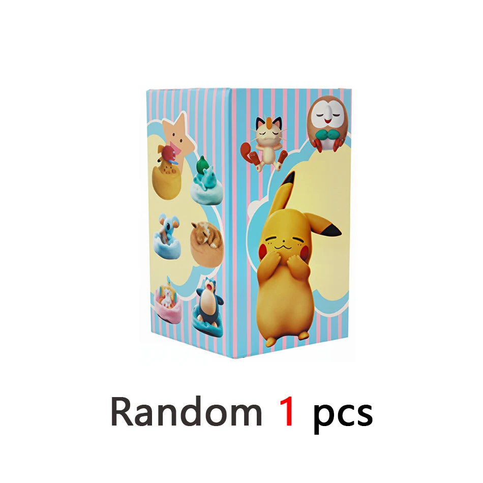 Anime Pokémon Blind Box Model Figure 1-12 Pcs Pikachu Sleep Series Interior Hand Sleeping Position Toys Gift for Sfriends