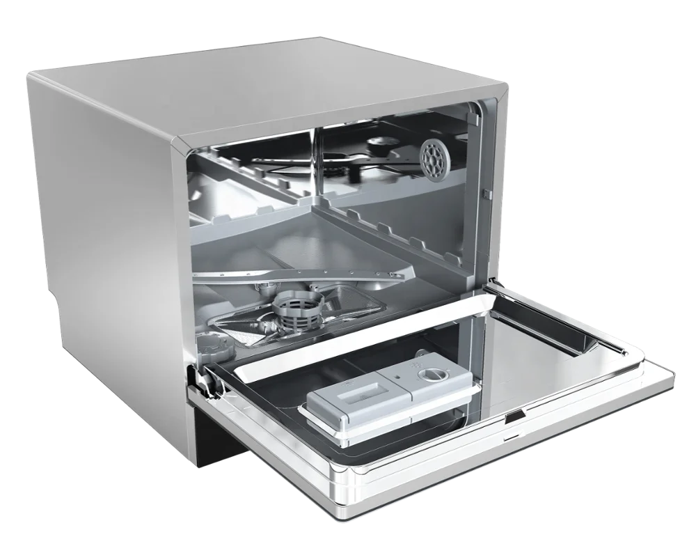 Space Saving Dish Washer Machine  Built-in Dishwasher 6 Sets Capacity for RV Hotel Household Kitchen Use
