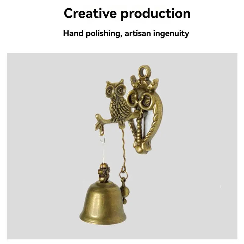 ABHI-Animal Door Bells Metal Iron Bells Wind Chime Wall Hangings Shapes Vintage Nostalgic Style