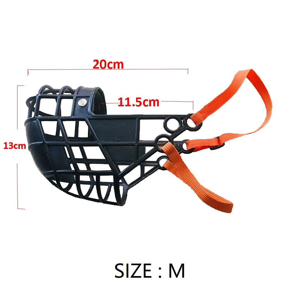 Adjustable Dog Muzzle Plastic Mask Anti-Barking Bite Mouth Cover Greyhound Gree Whippet Basket Muzzle Pet Supplies with S/M/L