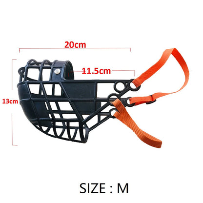 Adjustable Dog Muzzle Plastic Mask Anti-Barking Bite Mouth Cover Greyhound Gree Whippet Basket Muzzle Pet Supplies with S/M/L