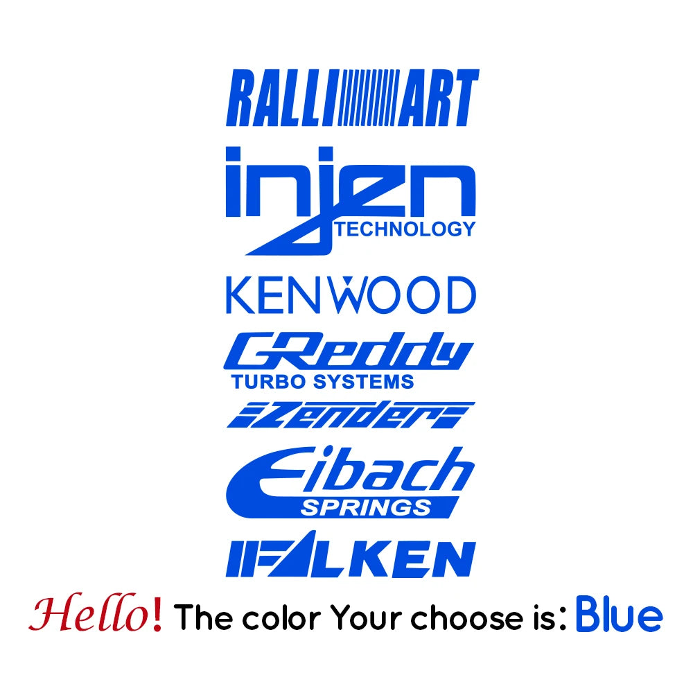 1pc Funny injzn kenwood text bike sticker Car Stickers And Decals Carbon Sticker Auto Sticker Home Decor Wall Stickers