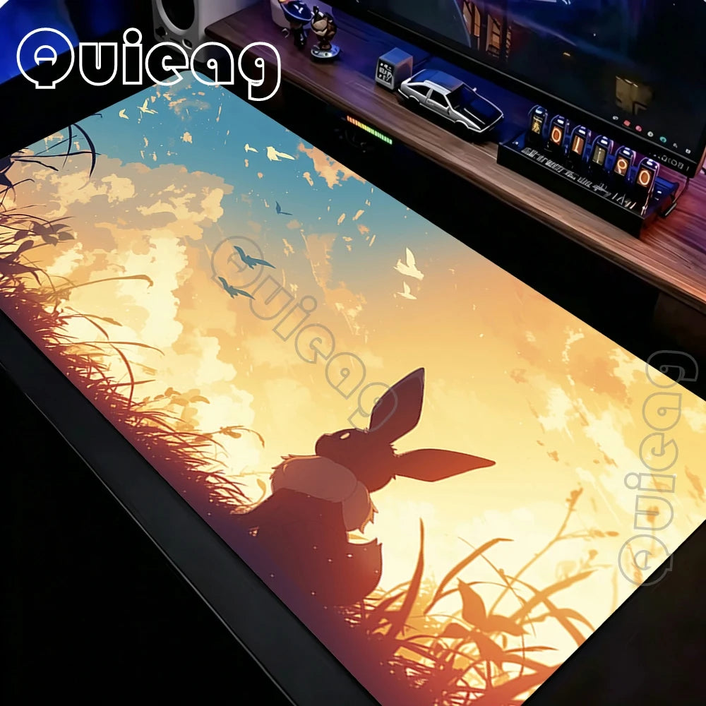 Pokemon Mouse Pad Keyboard Mat Laptop PC Gaming Rubber Extended DeskMats