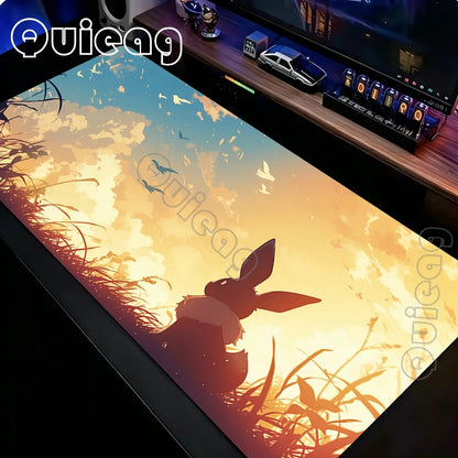 Pokemon Mouse Pad Keyboard Mat Laptop PC Gaming Rubber Extended DeskMats