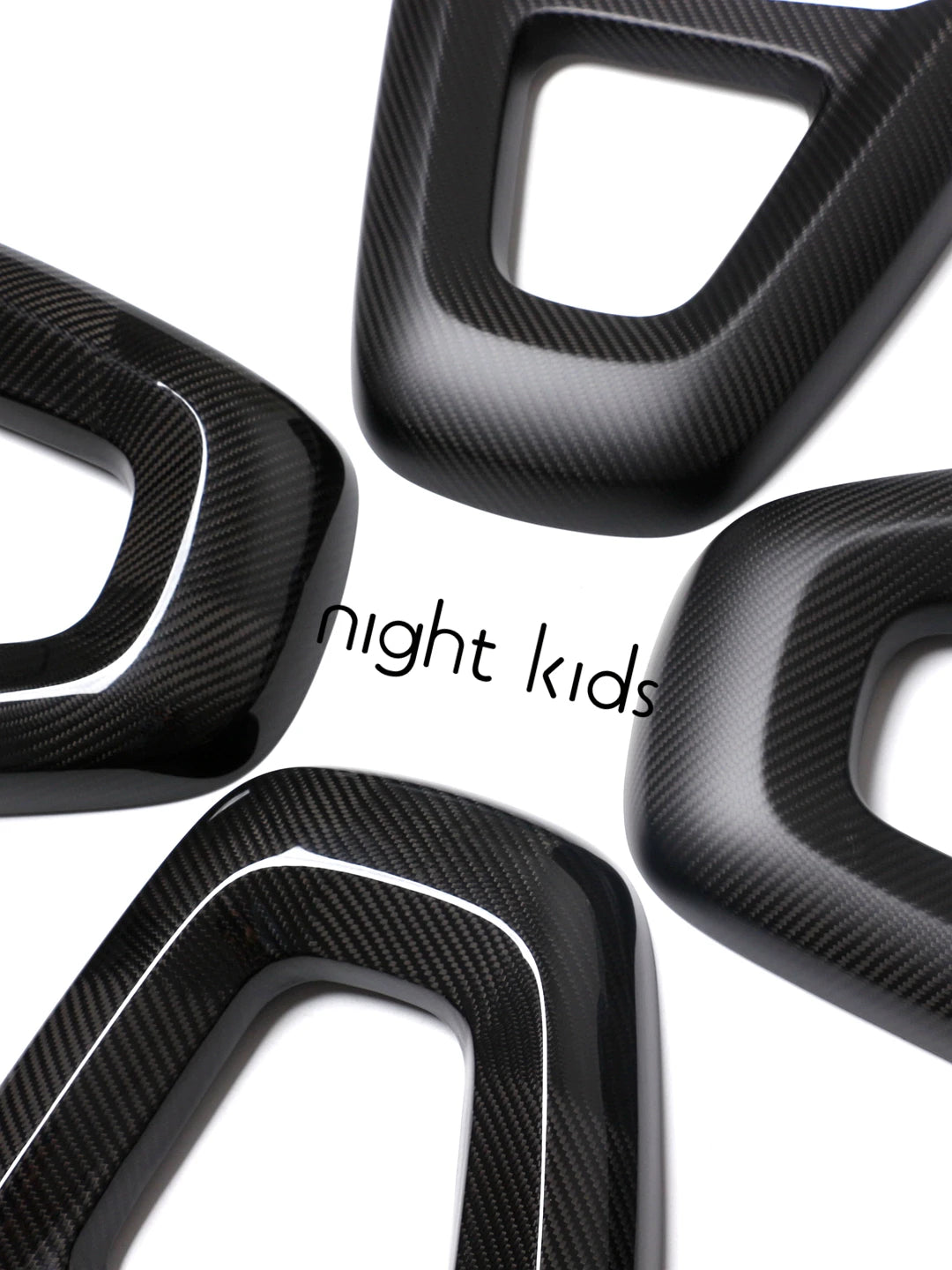 Night Kids for 2016-2023 Mazda MX5 ND Carbon Fiber Seatback Sticker MX5 ND1 ND2 Dry Carbon Fiber Interior