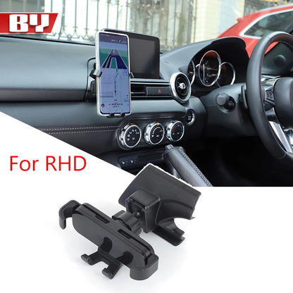 For Mazda MX5 MX-5 ND 2016-2024 ABS central control air outlet right mobile phone holder GPS navigation holder car accessories