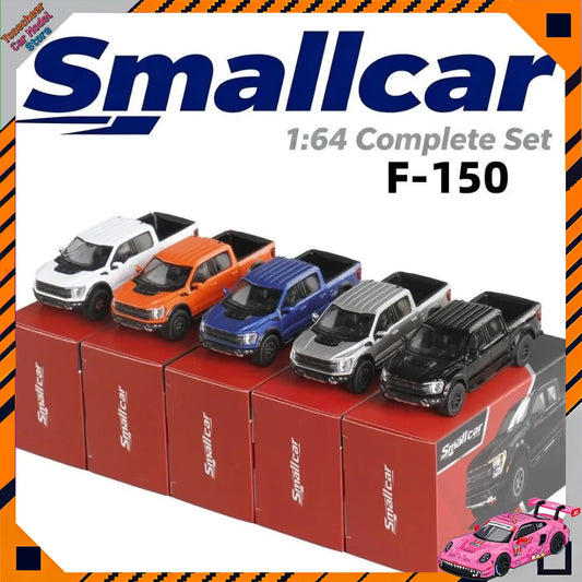 Masdi Smallcar 1/64 Ford Raptor F-150 SVT Silver White Black Alloy Car Model Miniature Diecast Collection Ornament Hobby Gifts