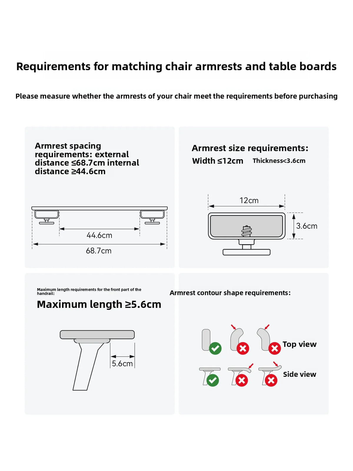 Ergonomic Chair Armrest Desk Attachment Foldable Laptop Table Mobile Office Workstation Accessory