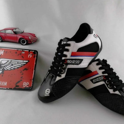 Genuine Leather Kart Sports Shoes, Outdoor Casual Flat Racing Training Shoe