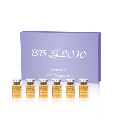 4PCS Salmon DNA Gold BB Glow Kit Dr.Pen Gold Stem Cell Ampoule Foundation Starter AQUA Peptide Face Skin Care Essence 8ml