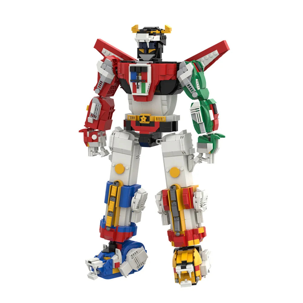 MOC Voltroned Robot Action Figure Building Blocks Anime Figure Technical Mecha Bricks Constructor Model Brick Set Children Toys