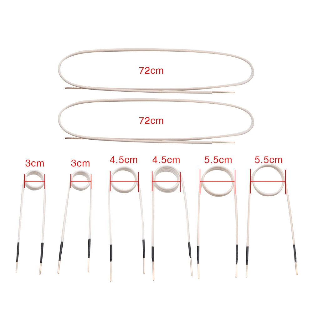 3/8 Coils Magnetic Heater DIY Induction Coils 30mm/40/50/750 Induction Coil Kits Flameless Heat Accessories