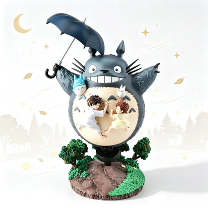 Hayao Miyazaki Animel Peripheral Totoro Figurine Desktop Ornaments 19cm PVC Action Figure Statue Model Cute GK Birthday Gifts