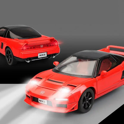 1/32 Honda Acura NSX NA1 JDM Racing Toy Car For Kid Diecast Vehicle Miniature Model Pull Back Sound Light Collection Gift Boys