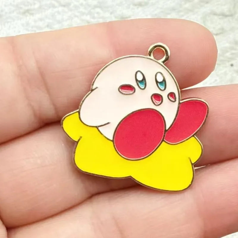 10Pcs/lot Cute Cartoon Enamel Charms Pendant for Cosplay DIY Earrings Jewelry Make Bracelet Earrings Handmade Accessory
