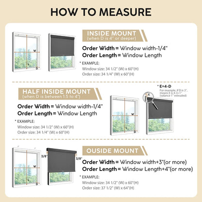 SmartMatters Blackout Roller Shades for Windows Cordless Motorized Blinds, Bedroom, Tuya Zigbee Alexa Google Matter Compatible
