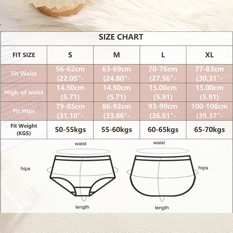 2Pcs/Set High Waist Panties Women Body Slimming Underwear Breathable Comfortable Briefs Solid Briefs  Breathable Lingerie