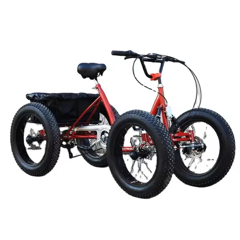Freight Bicycles Fat Tire Off-road Pedals Four Wheeled Bicycles Three Wheeled Snow Four Wheeled Bicycles