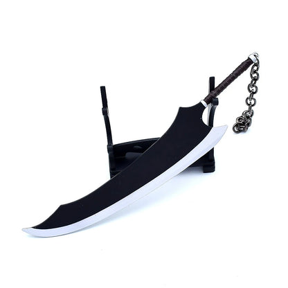 Bleach Mini Sword Model Keychain Zangetsu Zanpakutou Hitsugaya Toushirou Katana Keychains Accessories llaveros