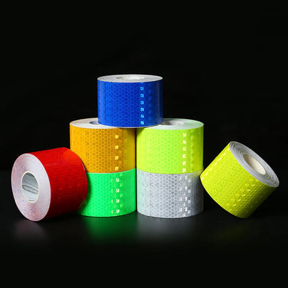 Outdoor Waterproof Reflective Warning Tape, Reflective Tape, Night-Time Stickers Suitable for Trailers, Bicycles, Clothing, Cars, and Decorative Strips