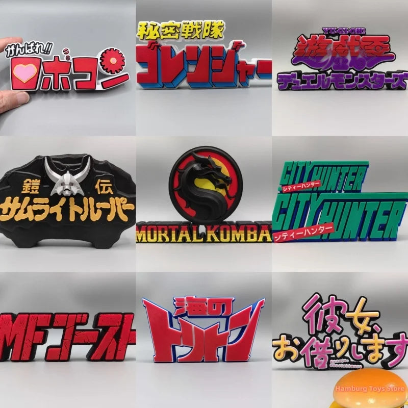 Yu-Gi-Oh! Digital Monster Kotobukiya Logo Decoration Three-Dimensional Font Standing Sign Ornament