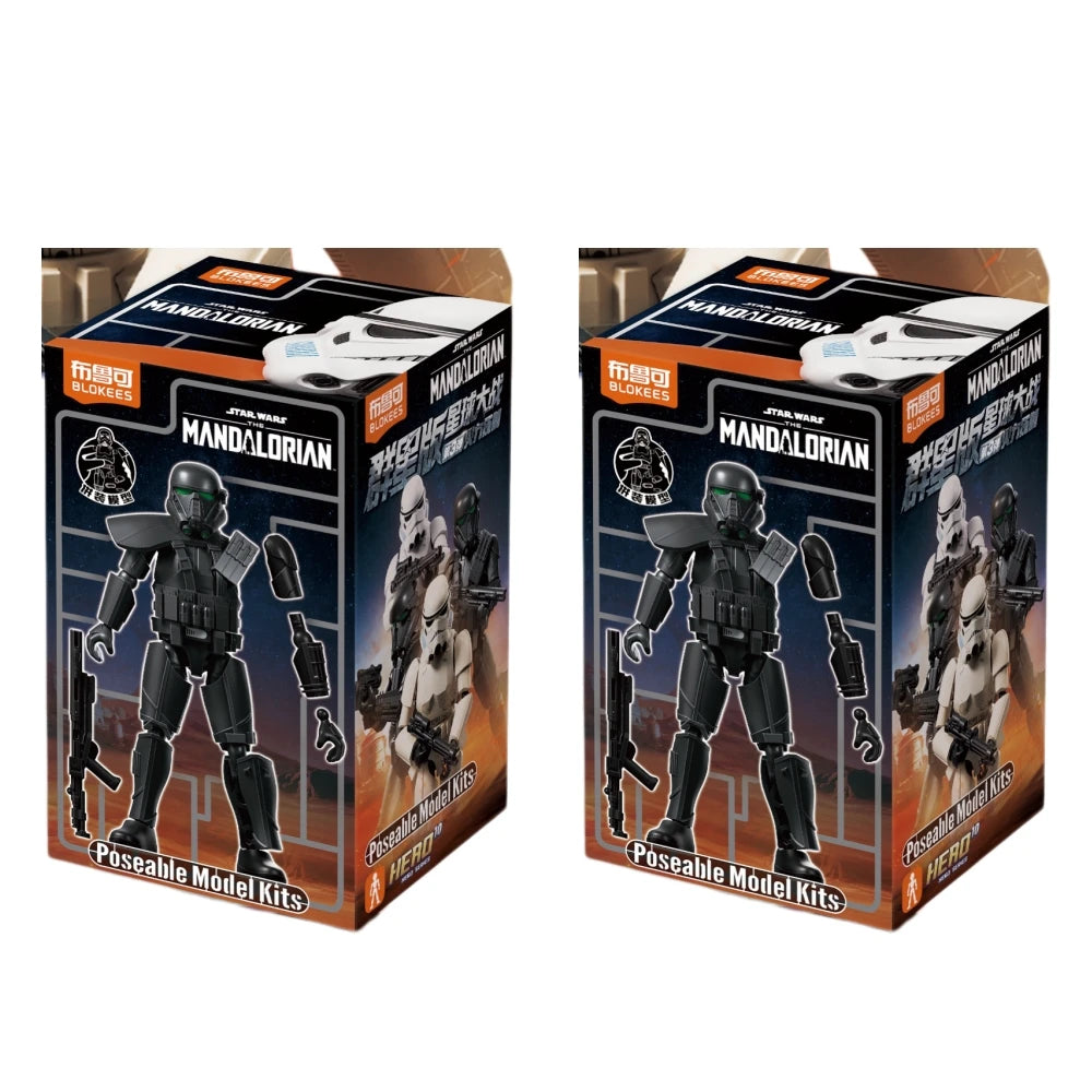 Blokees Galaxy Version 03 Trooper Collection Star Wars The Mandalorian Blind Box Poseable Model Kit Collectible Action Figure