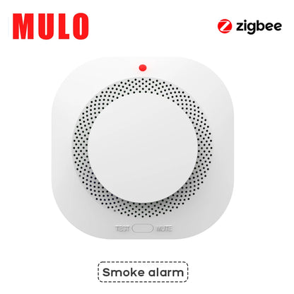 ZigBee WiFi Smart Smoke Detector Alarm, Works with Tuya Smart Life App Compatible Fire Sensor for Home Security, App Alerts