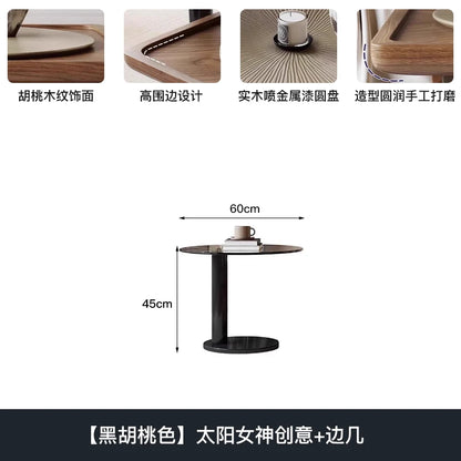 Brown Waterproof Coffee Table Tray Centerpiece Unique Modern Set Side Table Living Room Minimalist Mesa De Centro Sala Furniture
