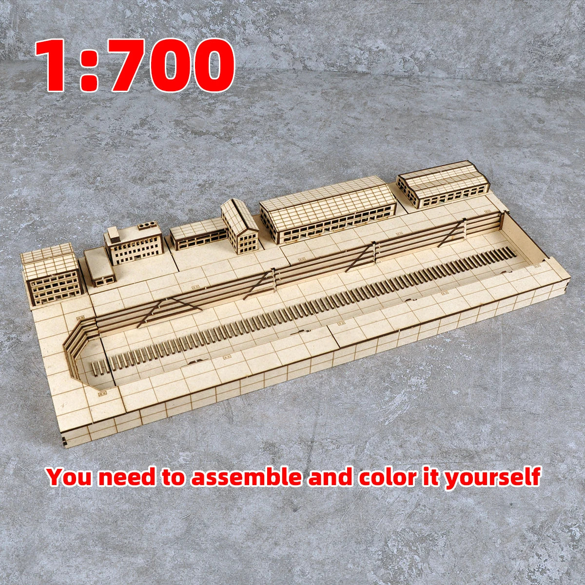 Assembly Architectural Sand Table Navy Yard Naval Base Building Shipyard Dockyard Ship Diorama Miniature Scale Model Kit 1/700