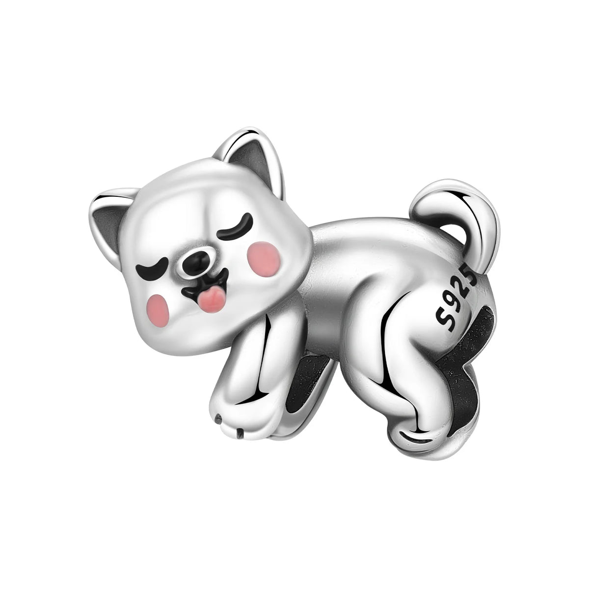 Orstarry 925 Sterling Silver Cute Rabbit Animal Beads Original Pendants Bracelet Charm Jewelry Party DIY Trendy Gifts