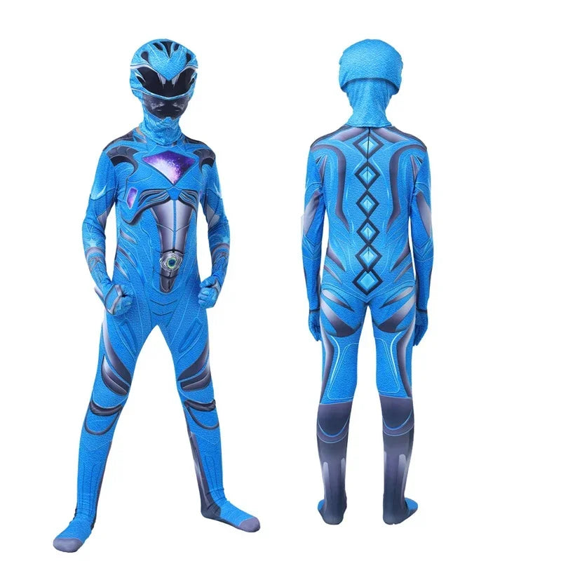 Rangers Costume  Power Mecha Five Beast Cosplay Anime  Halloween Costumes For dMask Carnival Party Jumpsuits