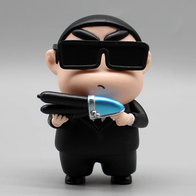 Anime Crayon Shin-chan Cos Platinum Saber Action Figure Toys Manga Nohara Shiro Figuras GK Statue Collection Model Doll Kid Gift