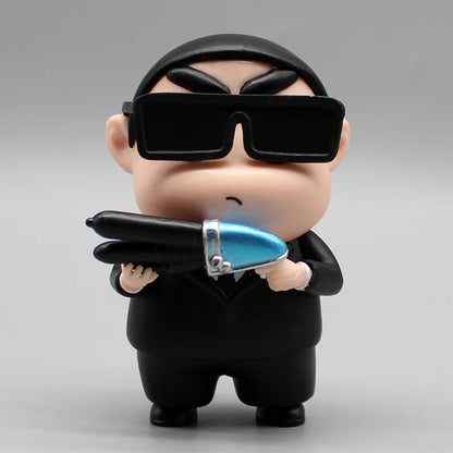Anime Crayon Shin-chan Cos Platinum Saber Action Figure Toys Manga Nohara Shiro Figuras GK Statue Collection Model Doll Kid Gift