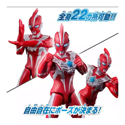 Bandai Original Ultraman Omega Three Forms DX White Tiger Set White Tiger Blue Dragon Armor Anime Action Figures for Kids Gifts