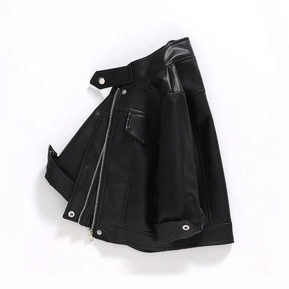 Spring Autumn Boys PU Jacket Waterproof Zipper Fashion Children's Leather Coat Birthday Gifts 2 3 4 5 6 7 8 Years Kids Clothes