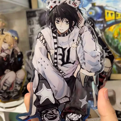 Stylish Death Note Desktop Ornaments Stand Card Acrylic Exquisite Cartoons Yagami Light Student Decorate Collect Figure Gifts