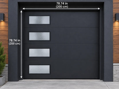 Custom Size Aluminum Sectional Garage Door Remote Control Automatic Lift Overhead Roll Up Door for Suburban Home Villa Entry